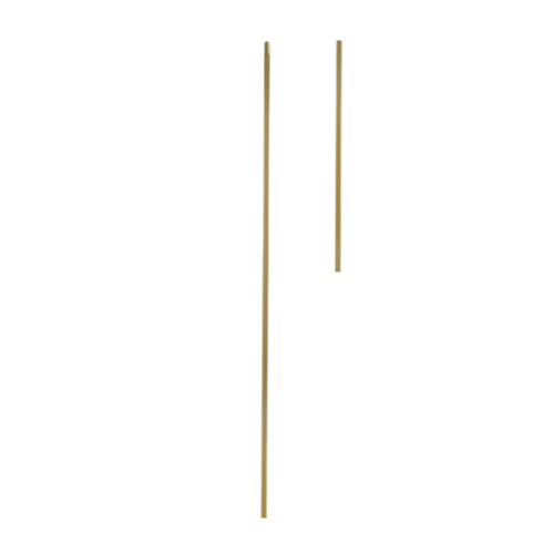 Plain Square Bar Iron Baluster in Olde Brass