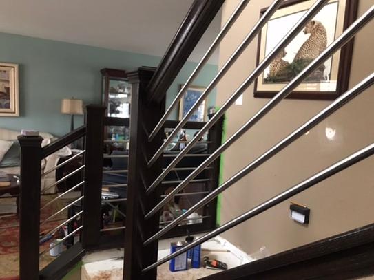 Plain Round Bar Iron Baluster 5/8'' Stainless Steel 44‘’