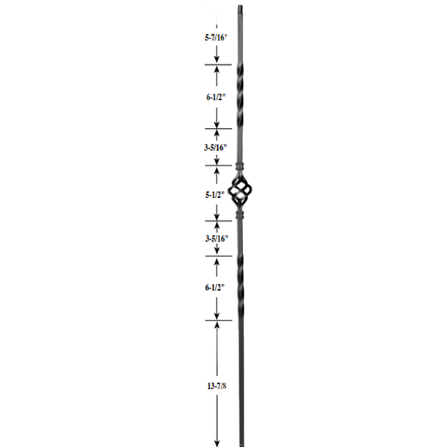 Single Basket Iron Baluster image 1