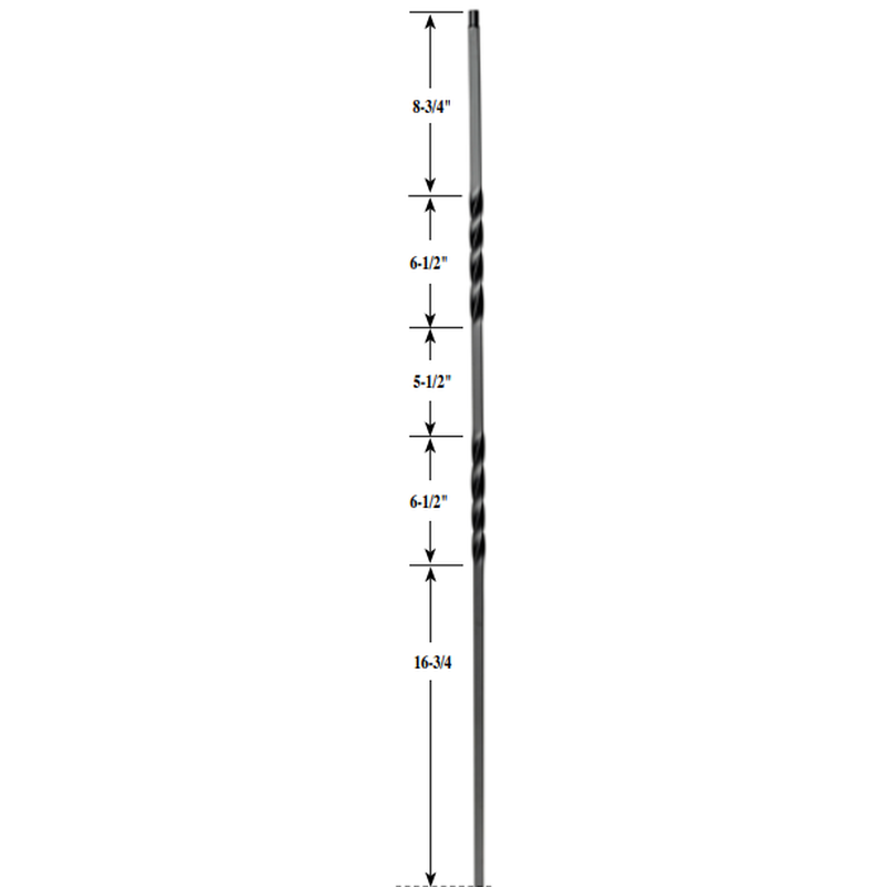 Double Twist Iron Baluster image 1