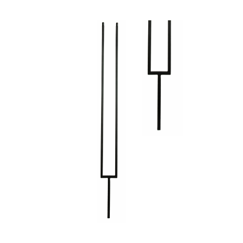 Rectangle Split Iron Baluster in Squared Tube