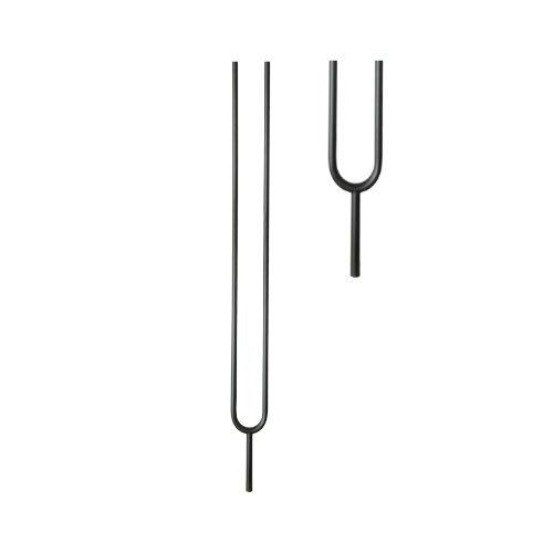 Oval Split Iron Baluster in Round Tube