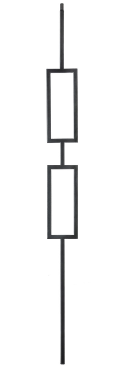 Double Rectangle Iron Baluster image 2