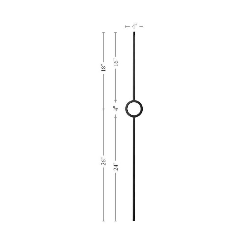 Single Ring Iron Baluster image 1