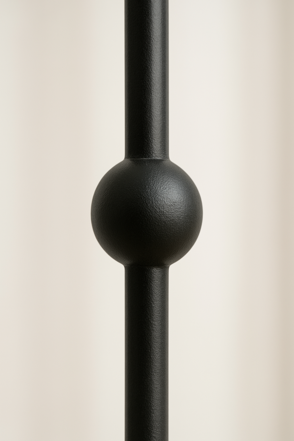 Sphere Iron Baluster Satin Black