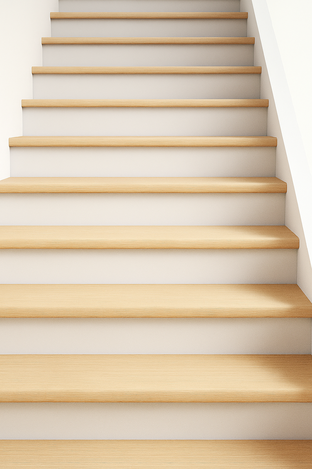 Solid Oak Unfinished Stair Tread 42″ x 11-1/2”- Bullnose Edge