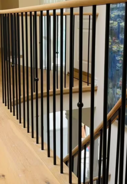 Sphere Iron Baluster Satin Black