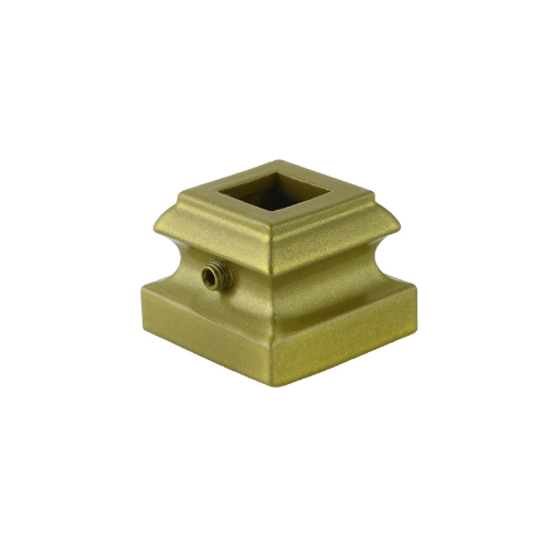 Flat Shoe for 1/2'' Square Baluster in Olde Brass