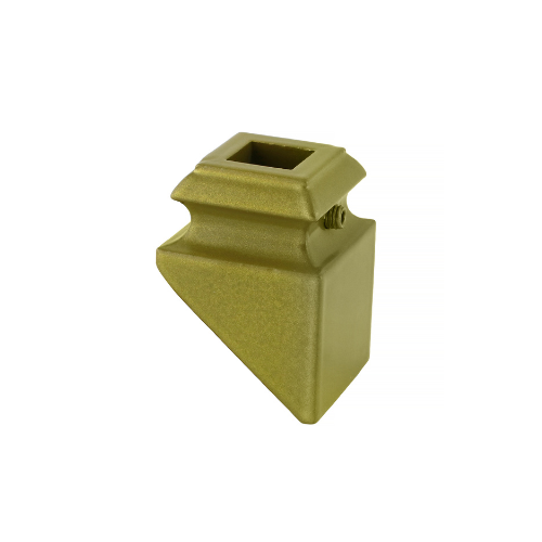 Angled Shoe for 1/2'' Square Baluster in Olde Brass