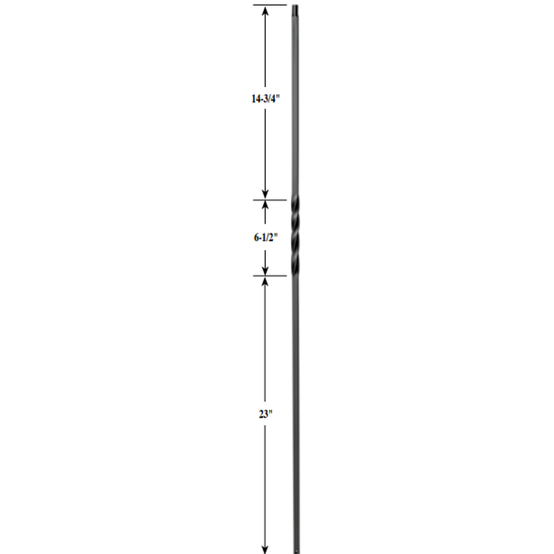 Single Twist Iron Baluster image 1