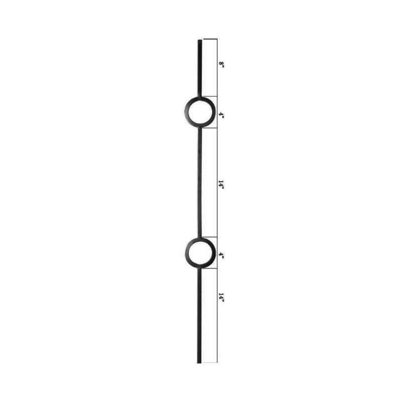 Double Ring Iron Baluster image 1