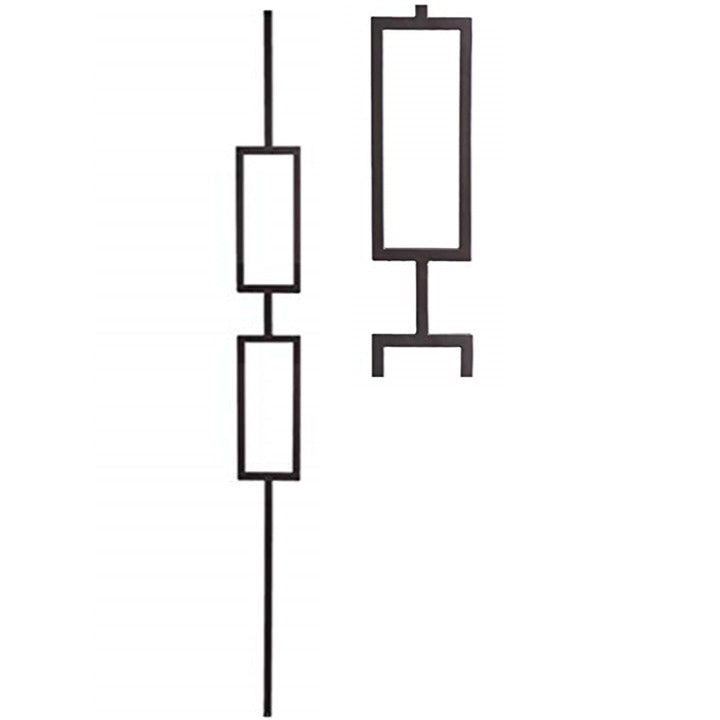 Double Rectangle Iron Baluster image 0